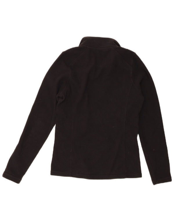 Suéter de lã feminino The North Face com zíper e gola UK 6 XS preto poliéster