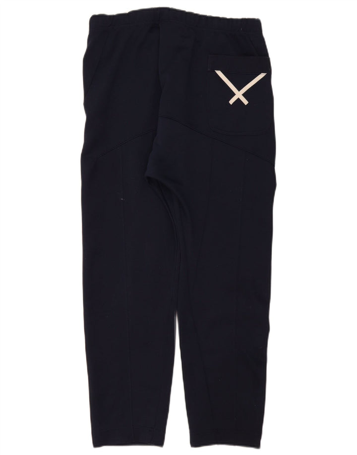 Calça de treino masculina Adidas pequena azul marinho poliéster