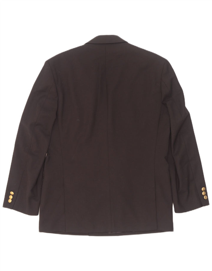 Jaqueta blazer masculina Marks & Spencer com peito duplo Reino Unido 38 azul marinho médio