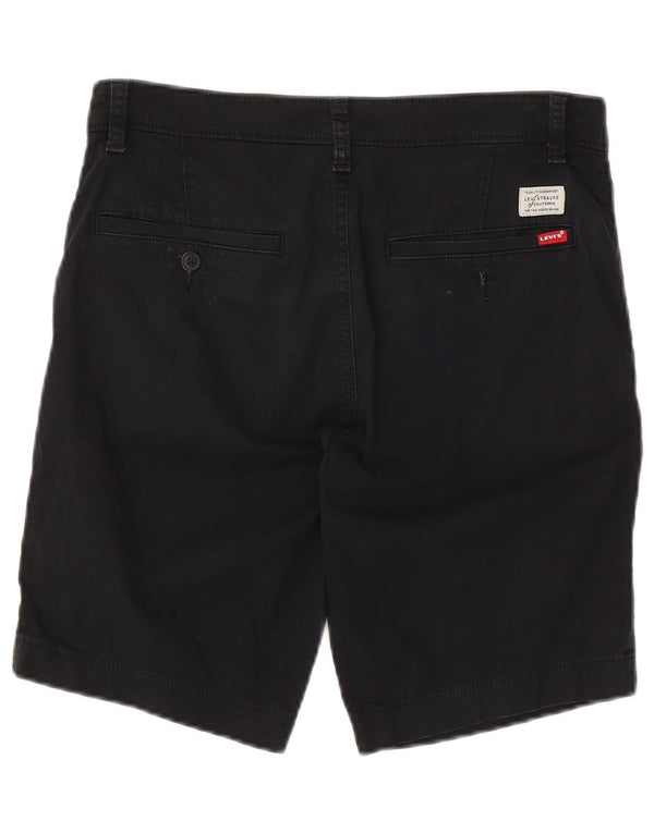 LEVI'S Mens Chino Shorts W30 Médio Algodão Preto