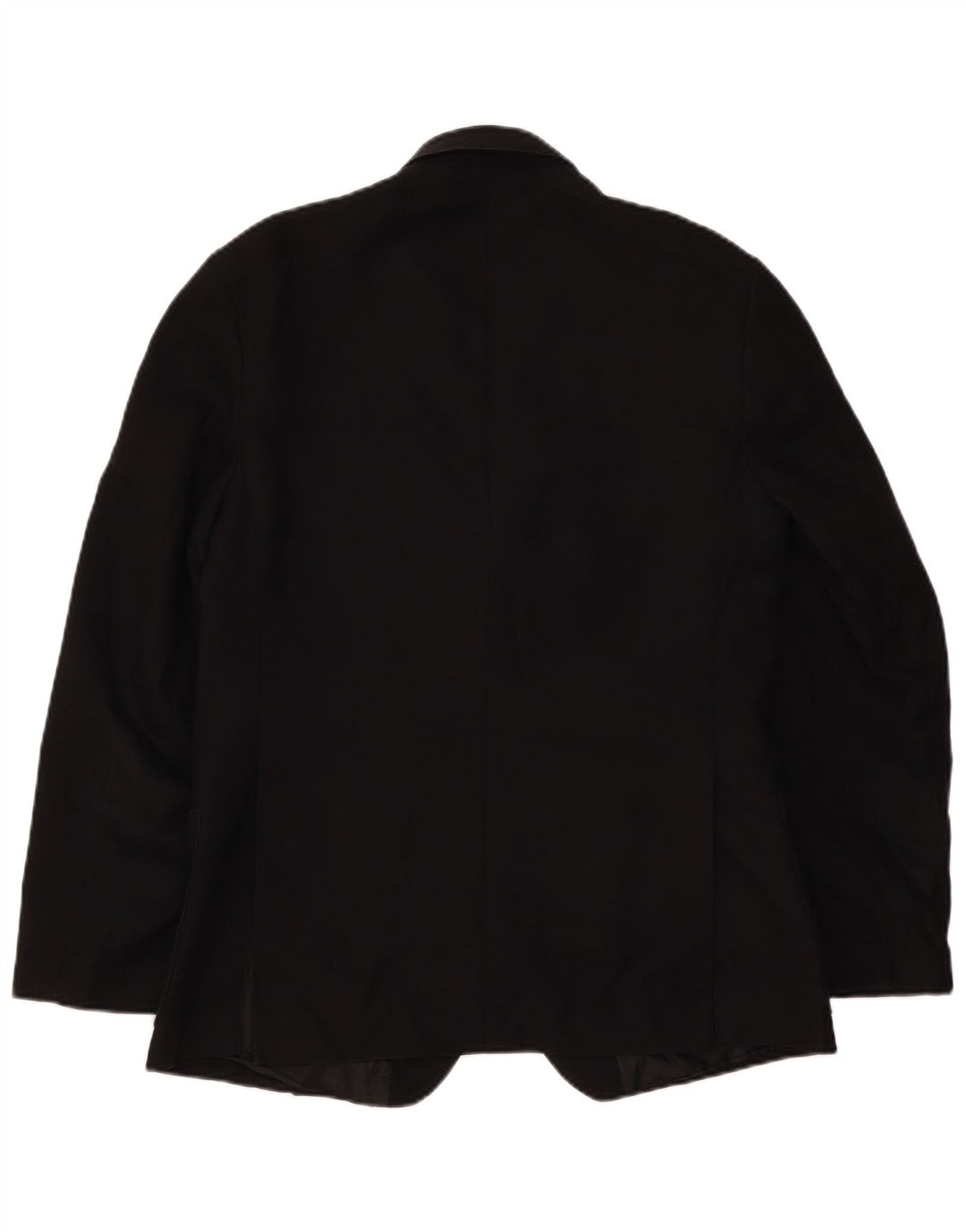 Jaqueta blazer masculina vintage com 2 botões, poliéster preto médio Reino Unido 38