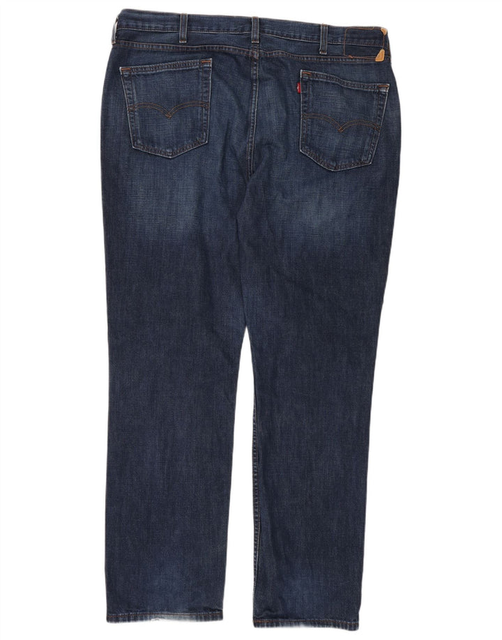 LEVI'S Mens Slim Jeans W40 L32 Azul Marinho Algodão