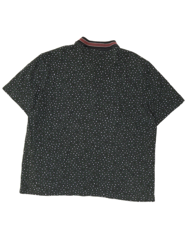 Camisa polo masculina Lacoste XL verde algodão manchado