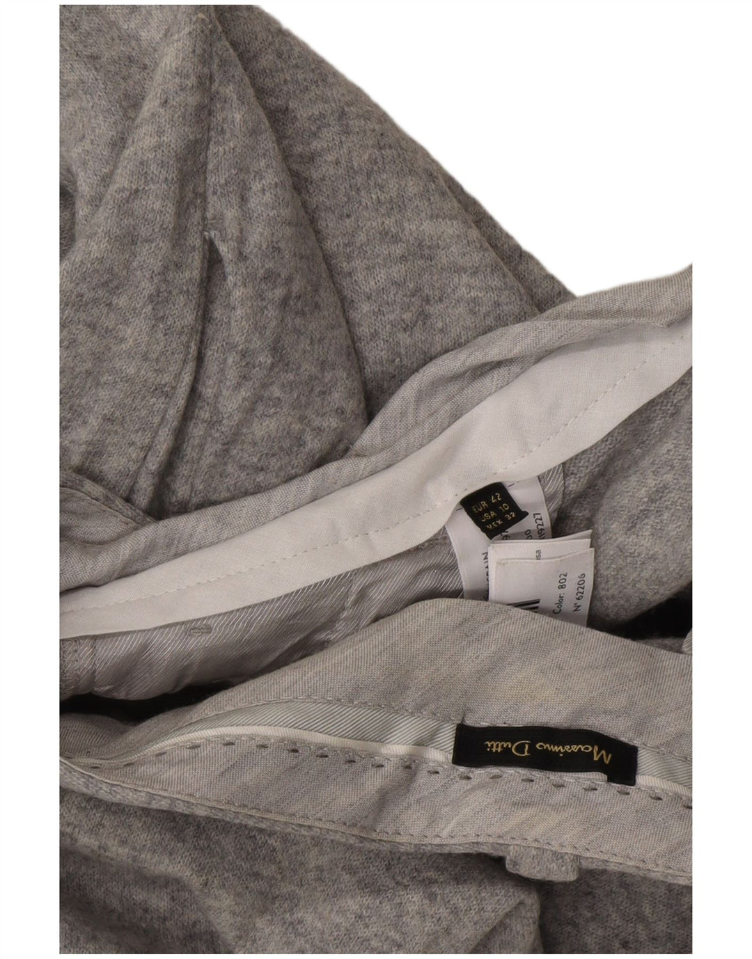 Calças curtas femininas MASSIMO DUTTI UE 42 grandes W32 L25 cinza