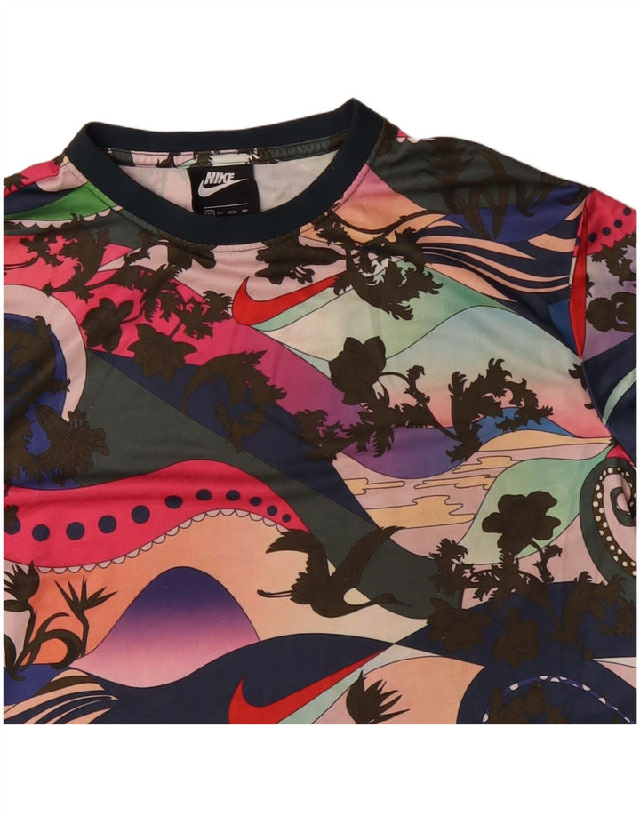 Camiseta feminina Nike Crop Graphic UK 6 XS Multicolorida Floral