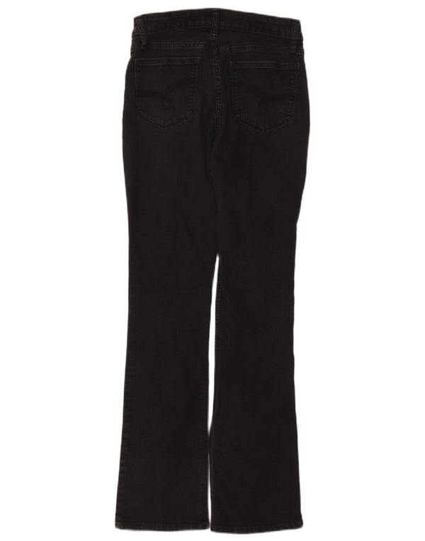 Lee Womens Riders Mid Rise Bootcut Jeans EUA 10 Grande W31 L31 Algodão Preto