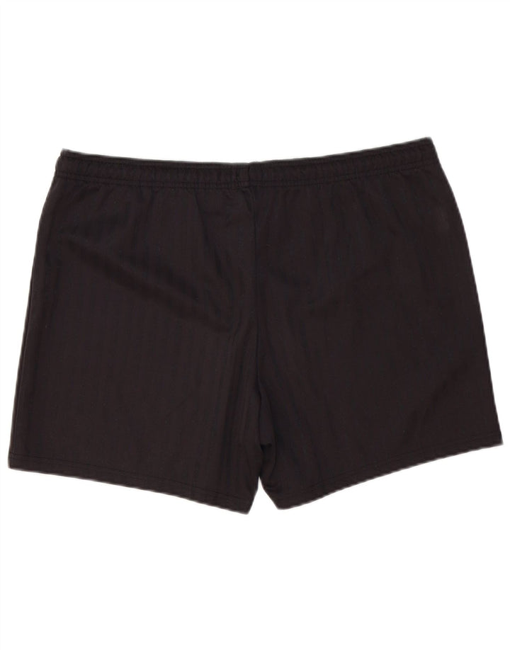 Shorts esportivo masculino Umbro grande poliéster listrado preto