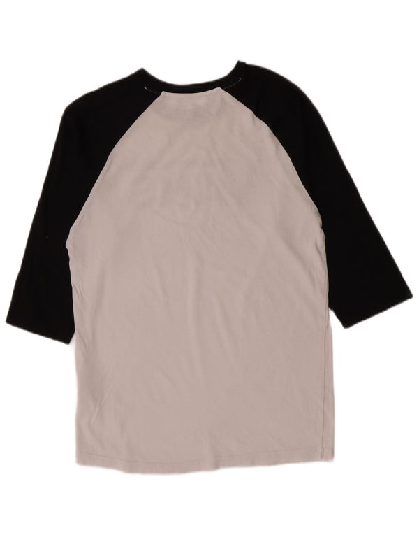 Vans Masculino Top Manga 3/4 Pequeno Branco Colorblock Algodão