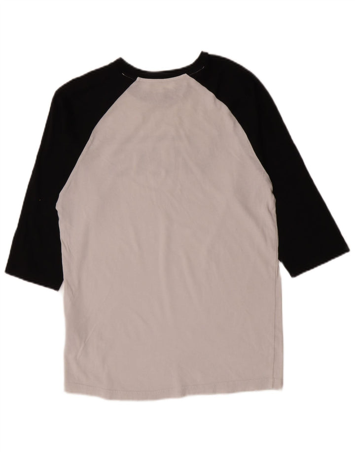 Vans Masculino Top Manga 3/4 Pequeno Branco Colorblock Algodão