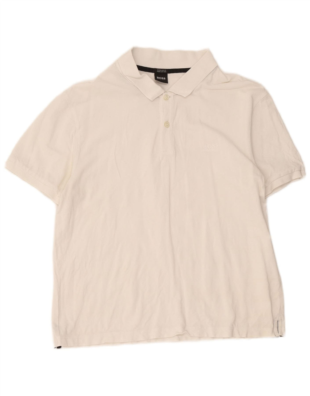 Camisa polo masculina Hugo Boss Regular Fit XL branca