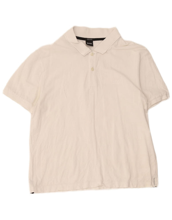 Camisa polo masculina Hugo Boss Regular Fit XL branca