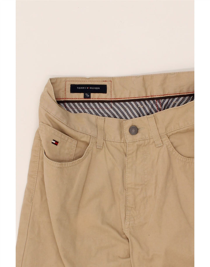 TOMMY HILFIGER Mens Straight Casual Trousers W32 L26 Beige Cotton Vintage Tommy Hilfiger and Second-Hand Tommy Hilfiger from Messina Hembry 