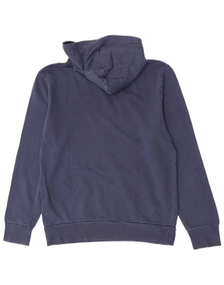Suéter com capuz gráfico masculino Levi's médio azul marinho algodão
