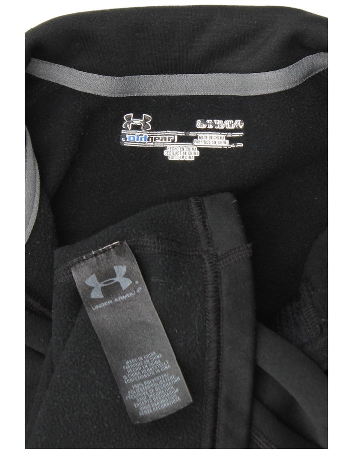 Under Armour Masculino Cold Gear Zip Neck Moletom Jumper Pequeno Preto