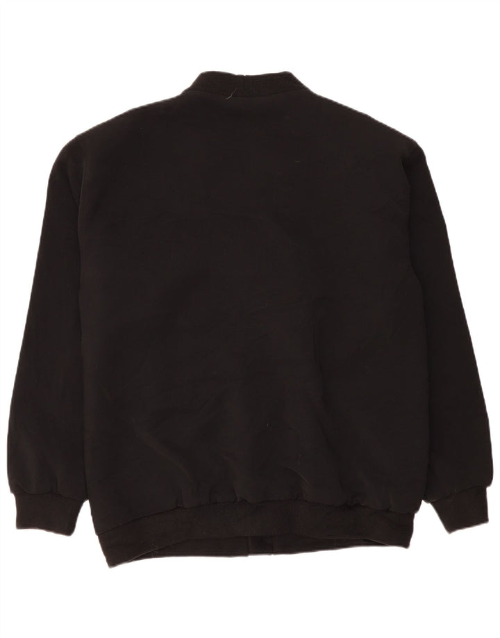 Jaqueta bomber masculina VINTAGE UK 42 XL preto Colourblock poliéster