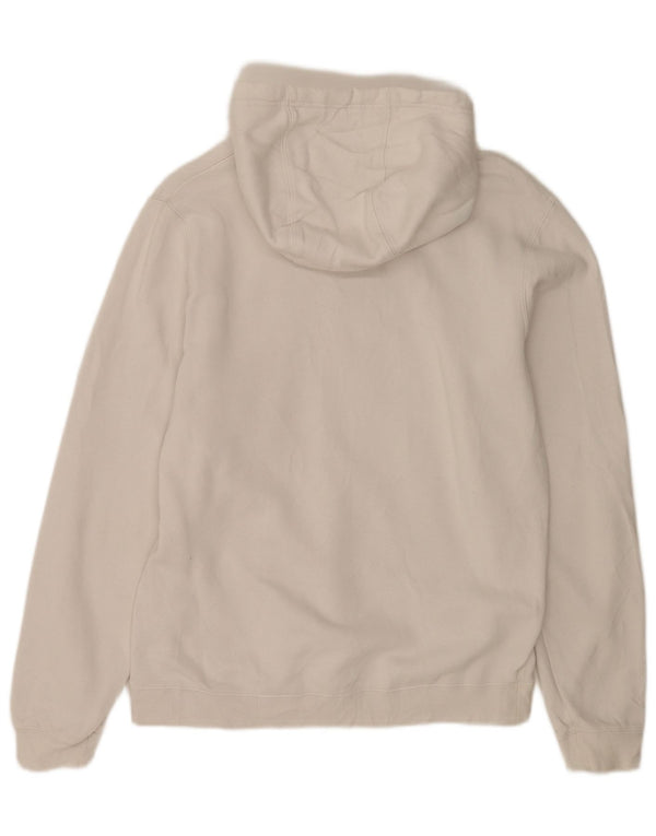 Nike masculino gráfico moletom com capuz médio algodão branco