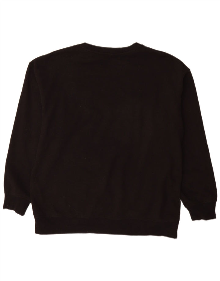 Dkny moletom gráfico masculino jumper grande algodão preto