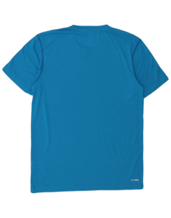Camiseta Adidas Masculina Climalite Top Azul Médio Poliéster