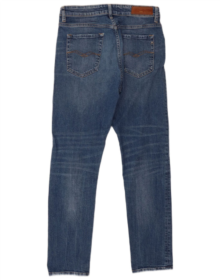 Jeans slim feminino REPLAY W28 L28 algodão azul
