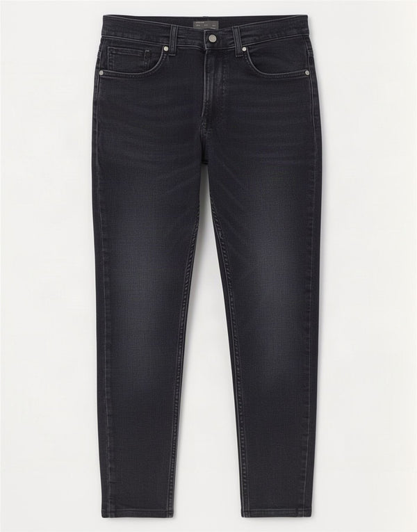 Zara Masculino Cropped Slim Jeans EU 40 Médio W31 L26 Azul Marinho