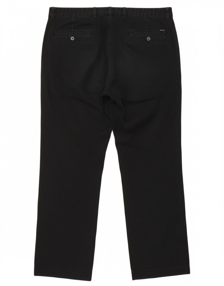 Calça Chino Reta Masculina GANT W35 L30 Algodão Preto Clássico