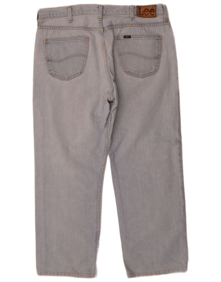Lee Mens Straight Jeans W38 L27 Azul Algodão