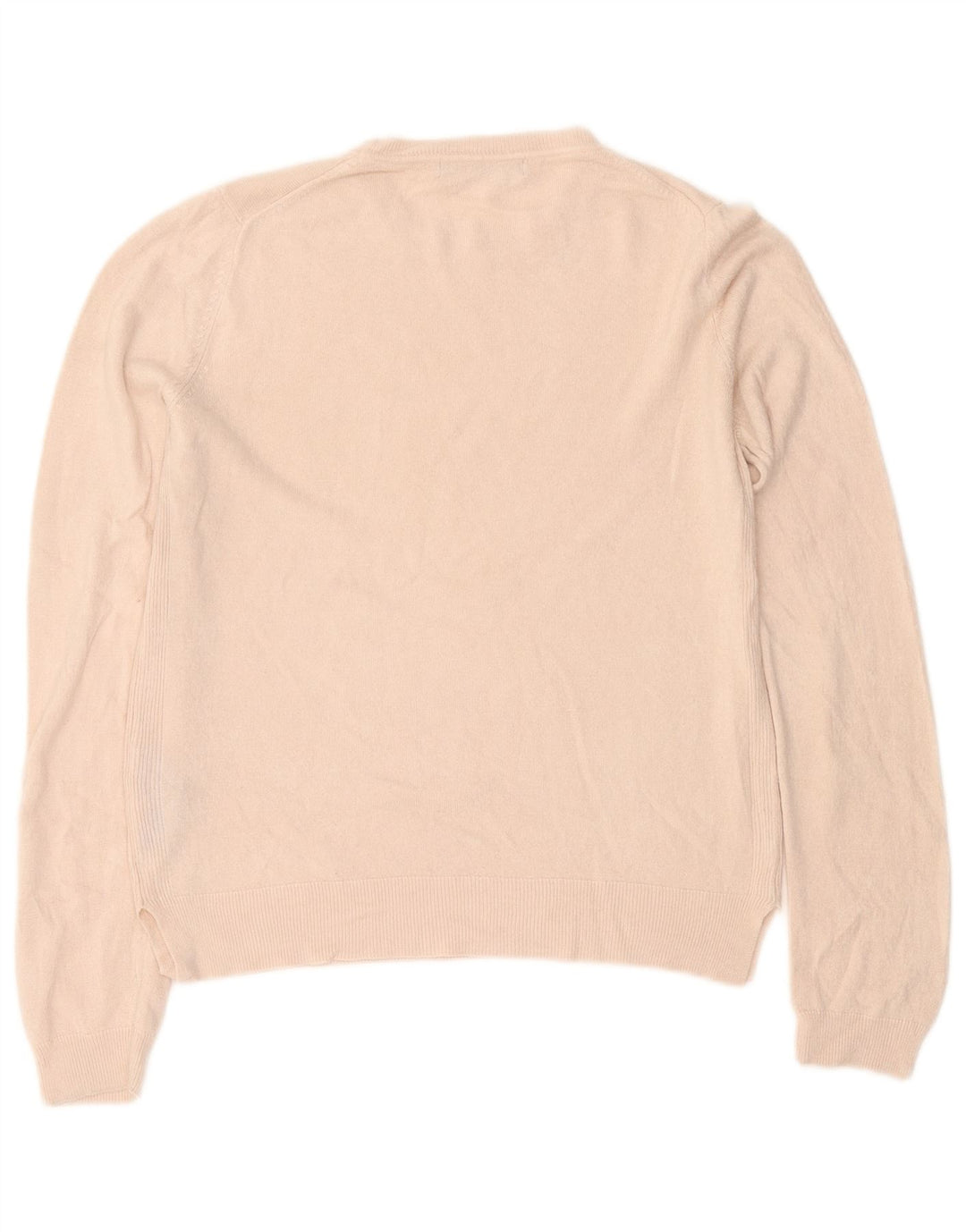 Suéter feminino Marks & Spencer com gola redonda Reino Unido 12 acrílico rosa médio