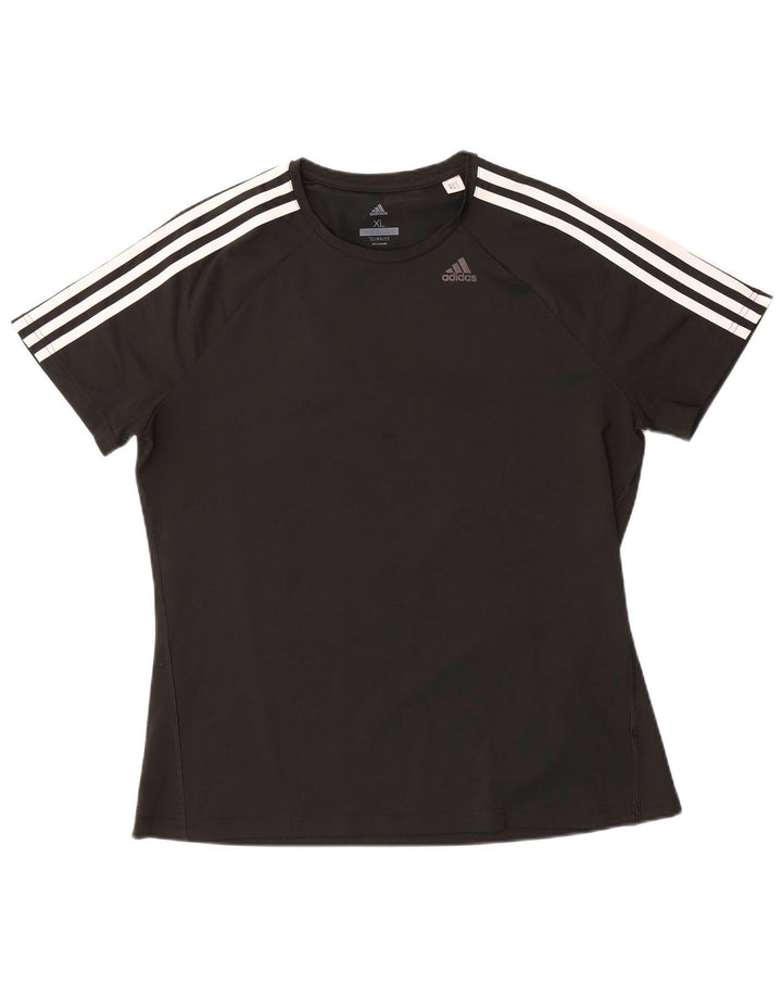 Camiseta Adidas Climalite Feminina Top UK 20/22 XL Preto Poliéster