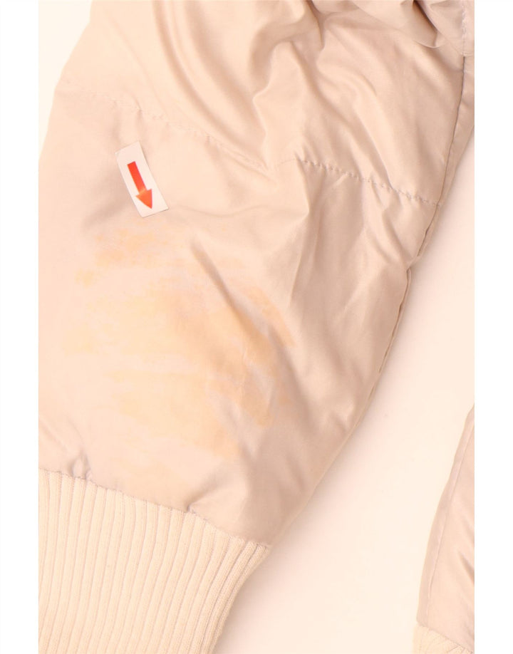 Jaqueta Adidas Feminina Acolchoada UK 12 Médio Bege Nylon