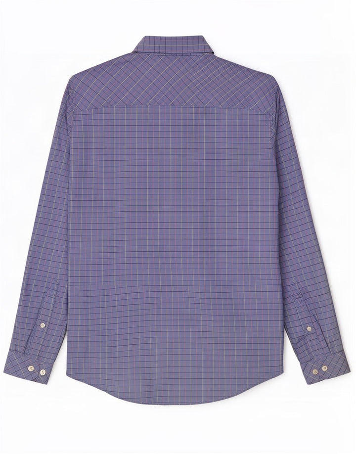 Camisa masculina Joules Classic Fit algodão xadrez azul médio