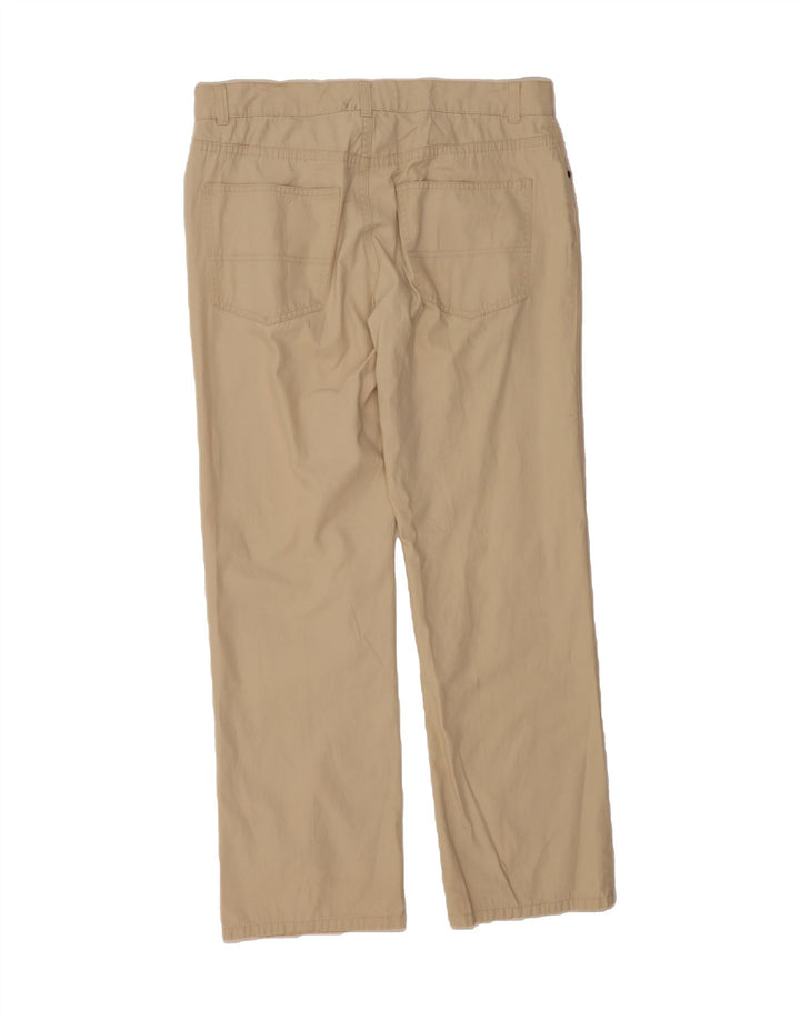 TOMMY HILFIGER Mens Straight Casual Trousers W33 L32 Beige Cotton Vintage Tommy Hilfiger and Second-Hand Tommy Hilfiger from Messina Hembry 