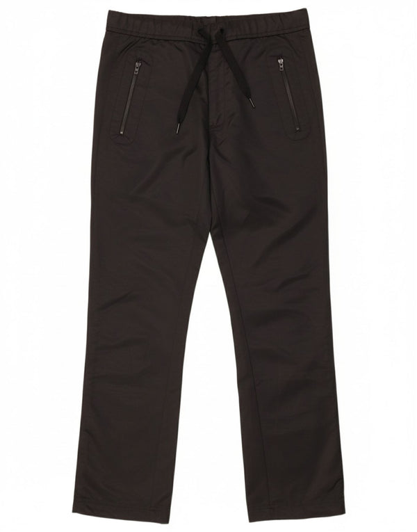Calça corta-vento feminina ADIDAS UK 16 grande poliéster preto