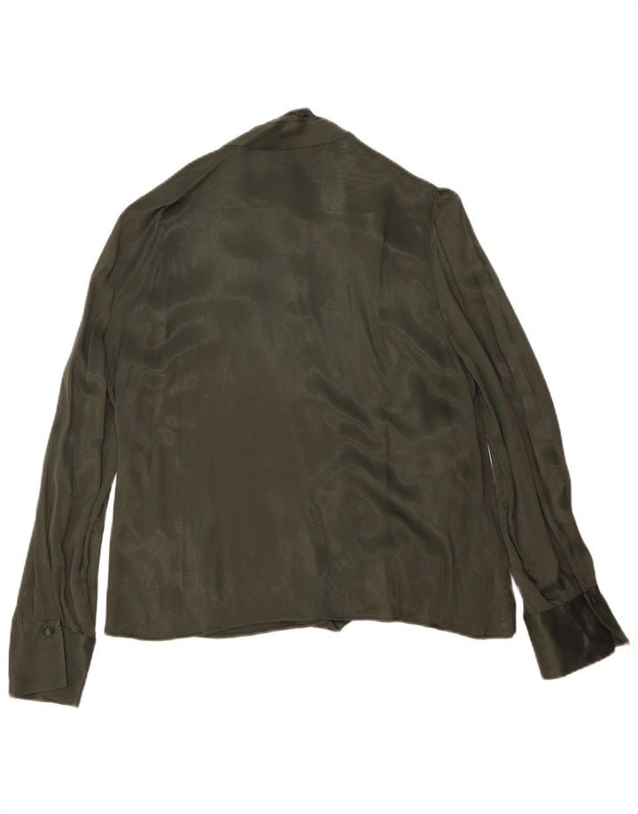 Blusa camisa feminina Zara UK 18 XL verde