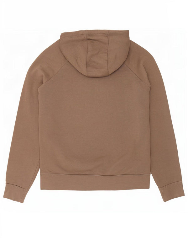 Nike Mens Hoodie Jumper Pequeno Algodão Marrom