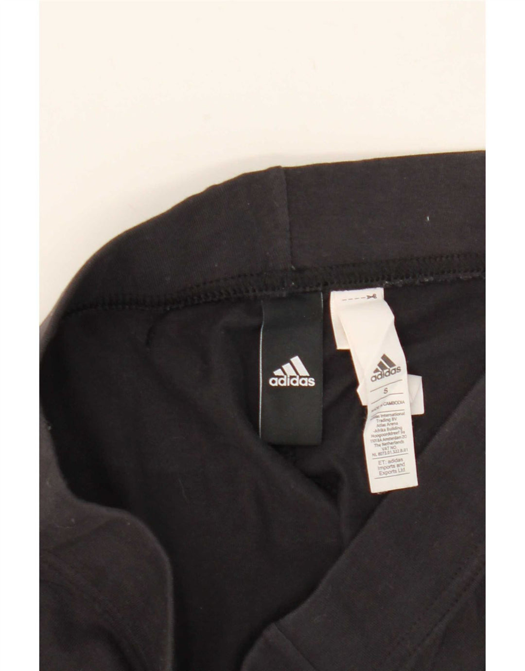 Leggings Adidas Femininas Gráficas UK 8 Pequenas Algodão Preto
