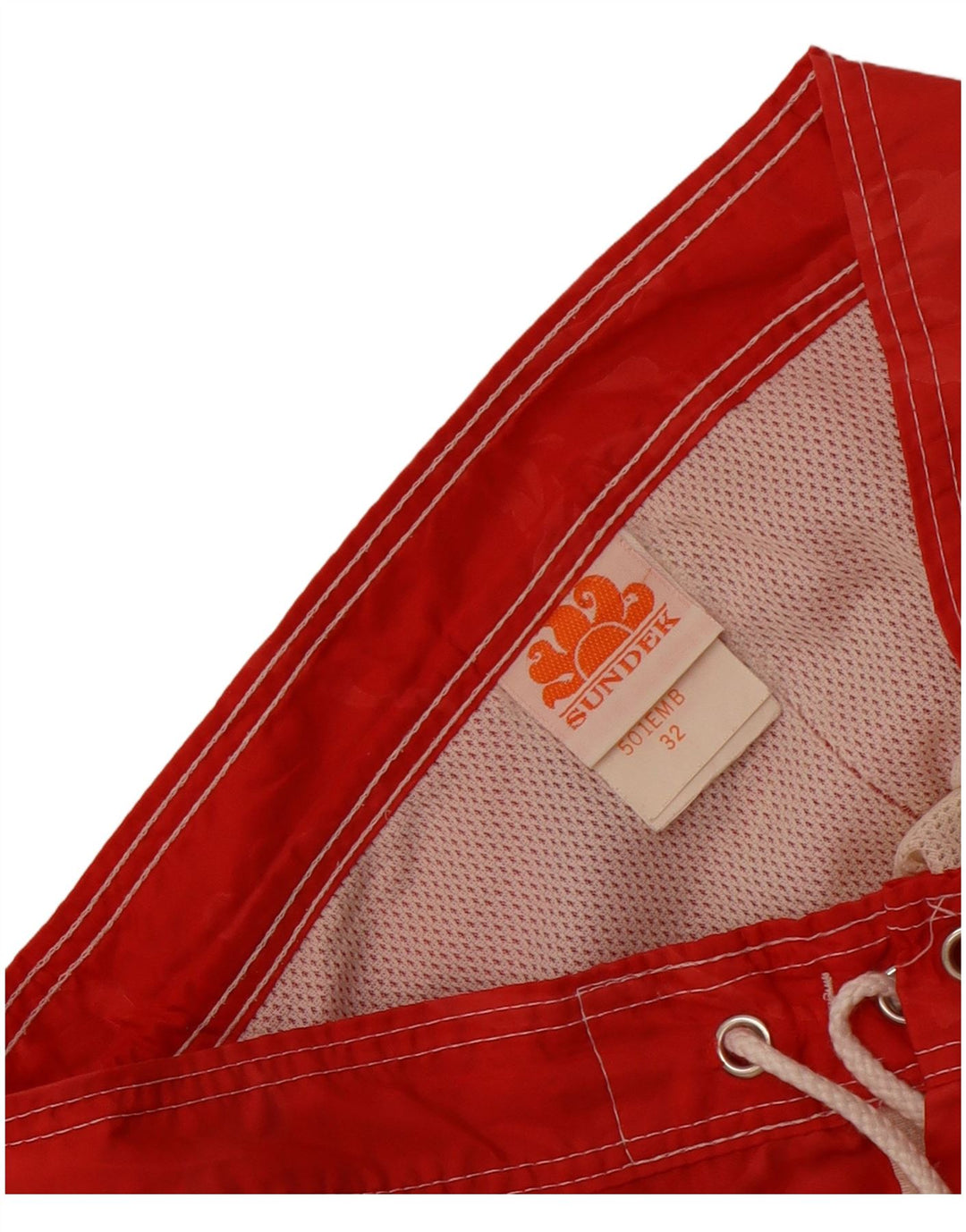 Shorts de natação masculino Sundek médio vermelho floral nylon