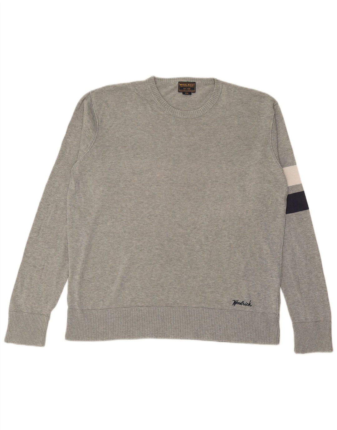 Suéter masculino WOOLRICH com gola redonda 2XL cinza