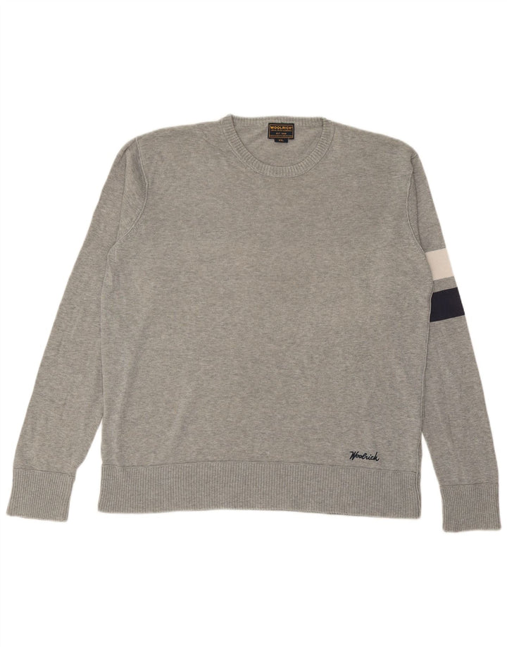 Suéter masculino WOOLRICH com gola redonda 2XL cinza