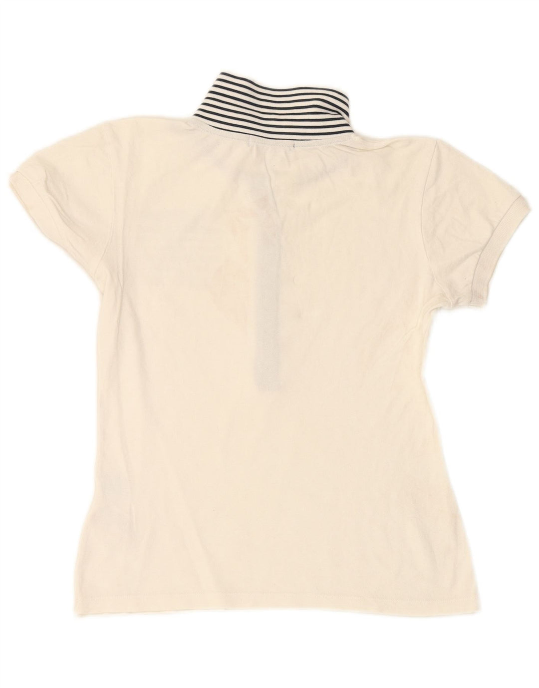 Camisa polo feminina NORTH SAILS UK 12 algodão branco médio