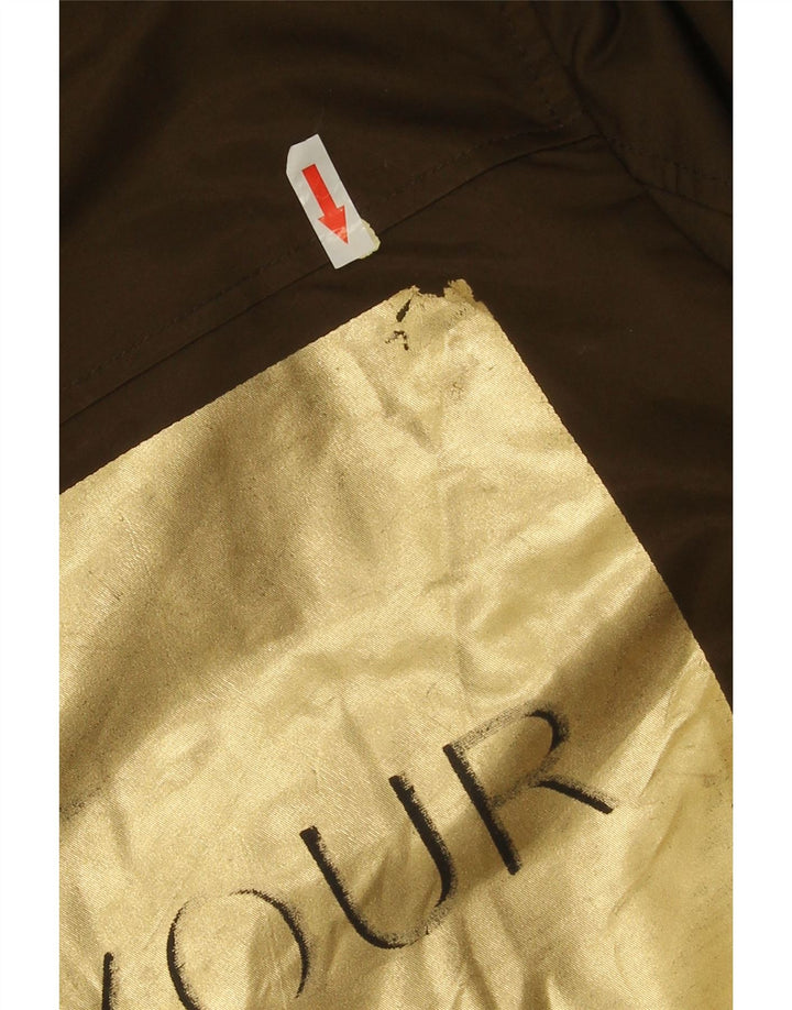 Zara Womens Graphic Bomber Jacket UK 14 Medium Khaki listrado