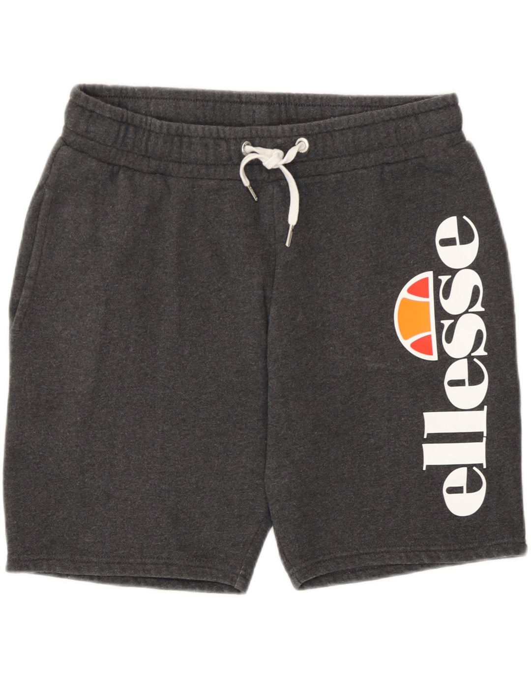 Shorts masculinos Ellesse Graphic Sport cinza médio algodão