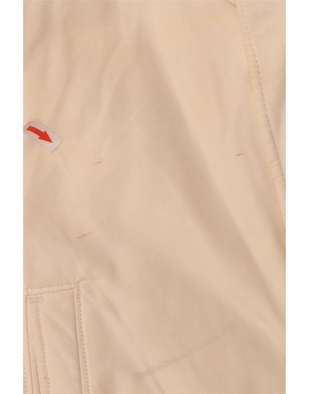 Casaco acolchoado com capuz masculino Woolrich UK 40 grande algodão branco