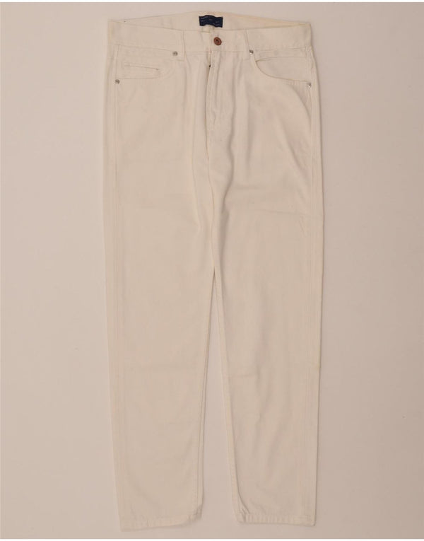 ZARA Mens Slim Jeans EU 40 Médio W31 L28 Off White Algodão