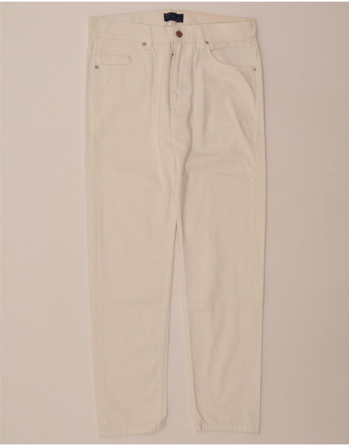 ZARA Mens Slim Jeans EU 40 Médio W31 L28 Off White Algodão