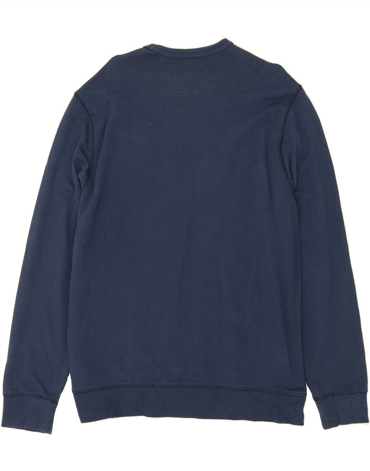 IZOD Mens Salt Water Sweatshirt Jumper Large Navy Blue Cotton Vintage Izod and Second-Hand Izod from Messina Hembry 
