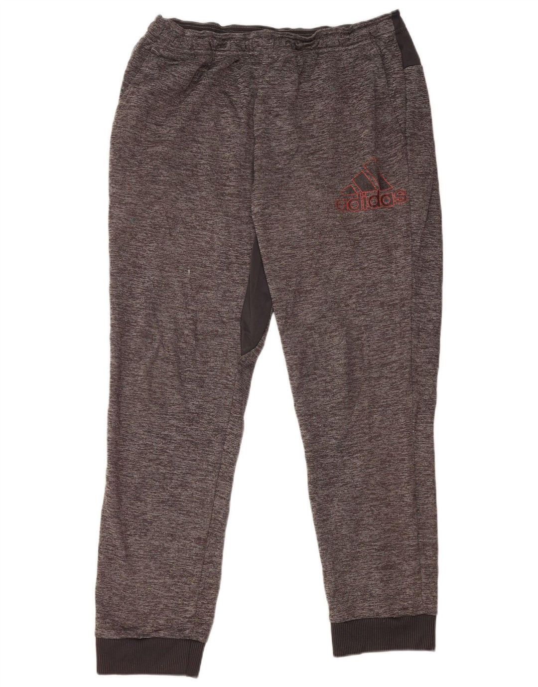 Calça de treino masculina Adidas Joggers grande cinza manchado