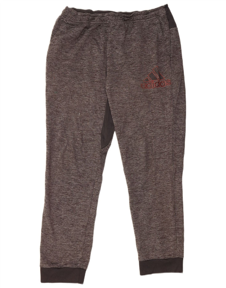 Calça de treino masculina Adidas Joggers grande cinza manchado