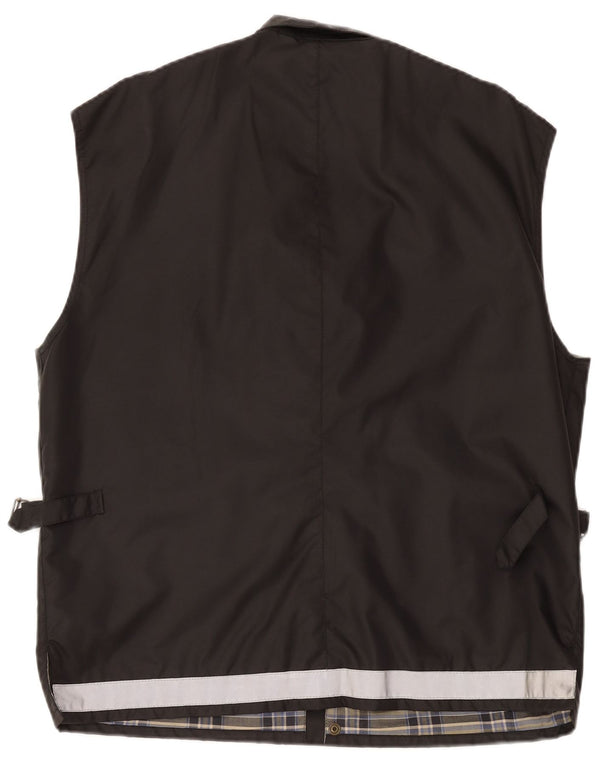 Colete utilitário masculino Belstaff UK 44 2XL nylon preto