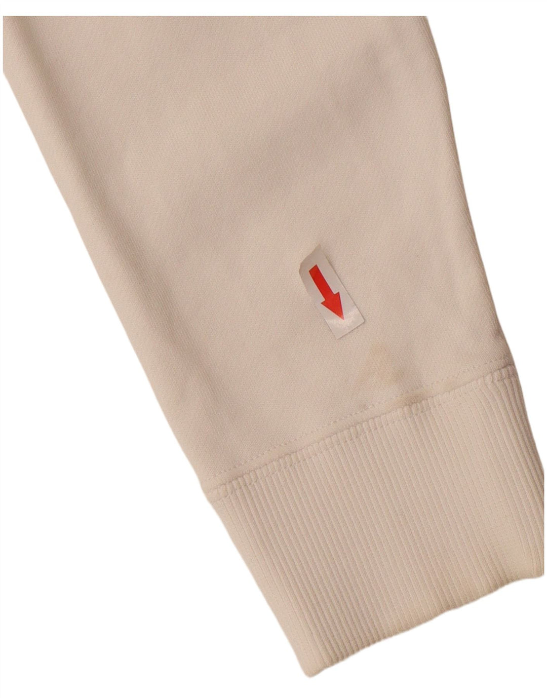 Calvin Klein Jeans feminino moletom gráfico jumper UK 14 médio branco