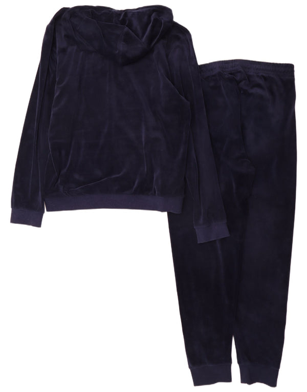Fato de treino Fila masculino com capuz gráfico completo XL azul marinho poliéster esportivo